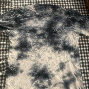 Rip Curl Black and White Tie-Dye Tee